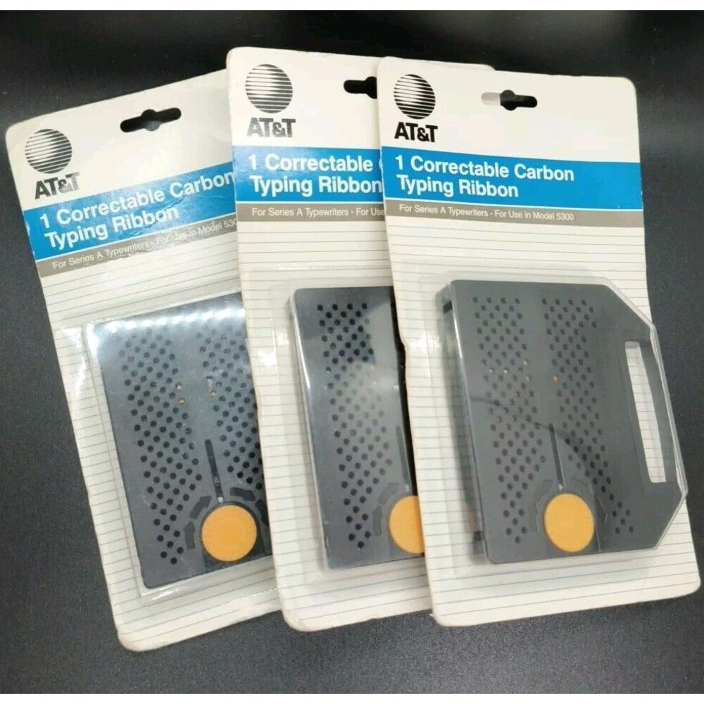(3) AT&T Correctable Carbon Typing Ribbon for Series A Typewriter Model 5300